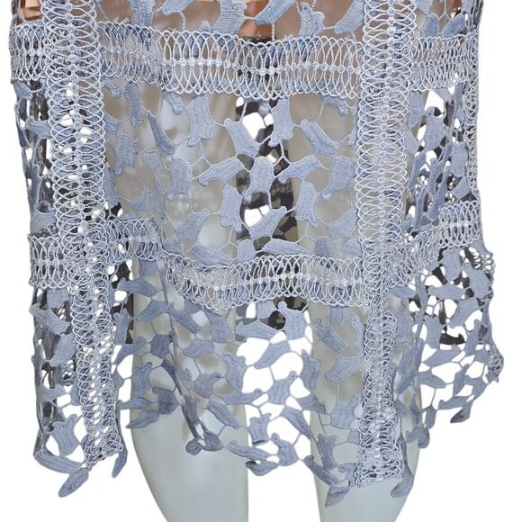 HD In Paris Anthropologie Lilac Mini Lace Overlay Stunning Women's Dress SP NWT - Picture 3 of 5